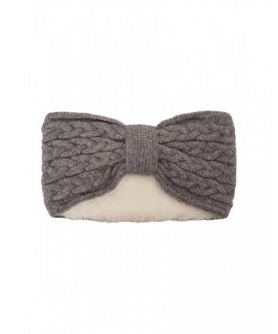 Twist Front Womens Thermal Headband Grey $10.44 Accessories