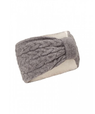 Twist Front Womens Thermal Headband Grey $10.44 Accessories