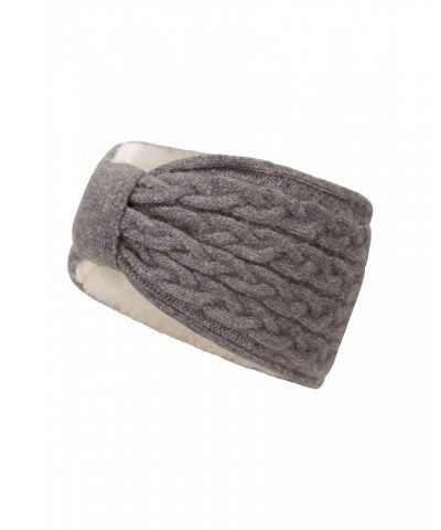 Twist Front Womens Thermal Headband Grey $10.44 Accessories