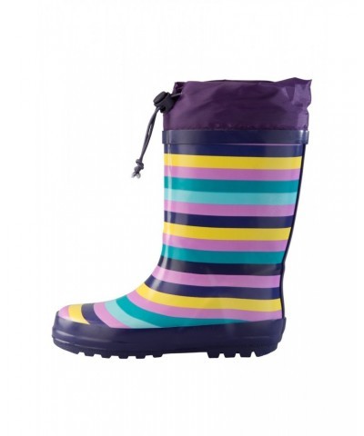 Kids Sunny Rubber Rain Boots Pink $12.50 Footwear