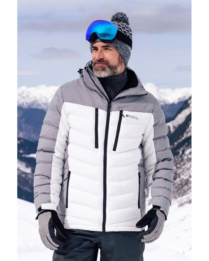 Vulcan III Mens Ski Jacket White $43.20 Jackets