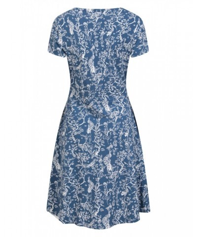 Orchid Patterned Womens UV Dress Blue $18.86 Dresses & Skirts