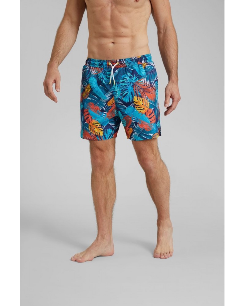 Atlantic Mens Recycled Swim Shorts Blue $16.79 Pants