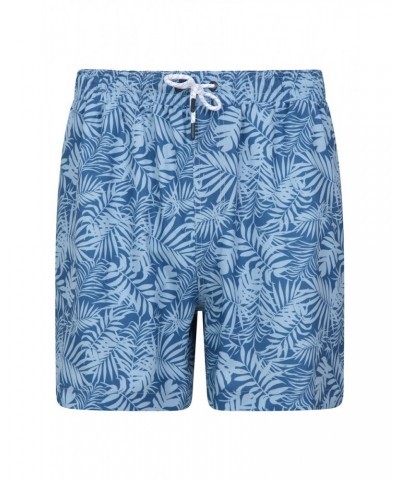 Atlantic Mens Recycled Swim Shorts Light Blue $16.19 Active