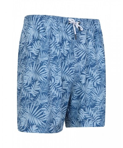 Atlantic Mens Recycled Swim Shorts Light Blue $16.19 Active