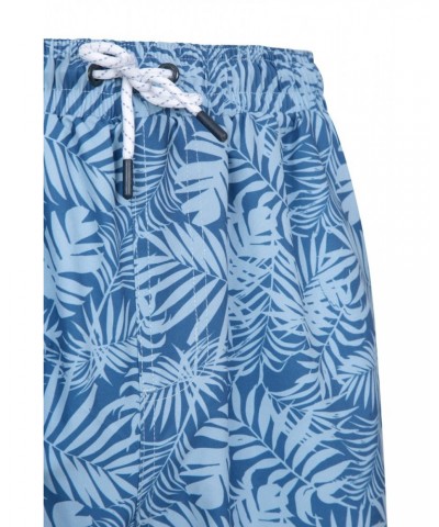 Atlantic Mens Recycled Swim Shorts Light Blue $16.19 Active