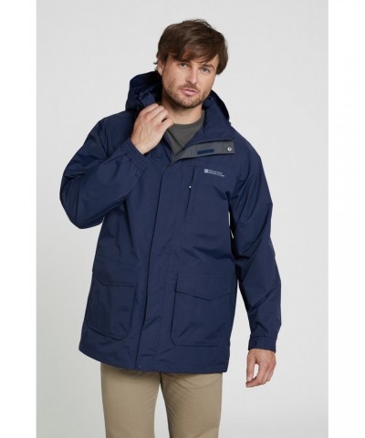 Glacier II Mens Long Waterproof Jacket Navy $43.20 Jackets