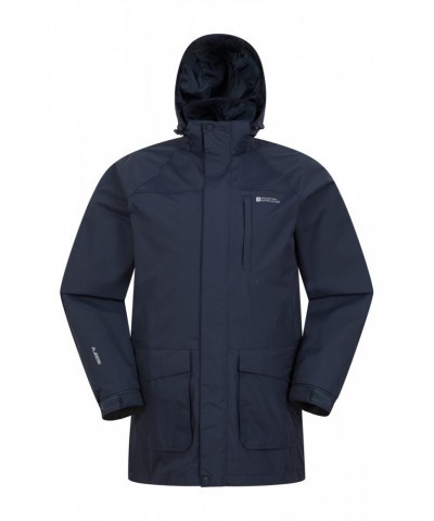 Glacier II Mens Long Waterproof Jacket Navy $43.20 Jackets