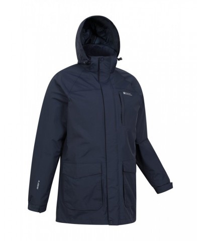 Glacier II Mens Long Waterproof Jacket Navy $43.20 Jackets