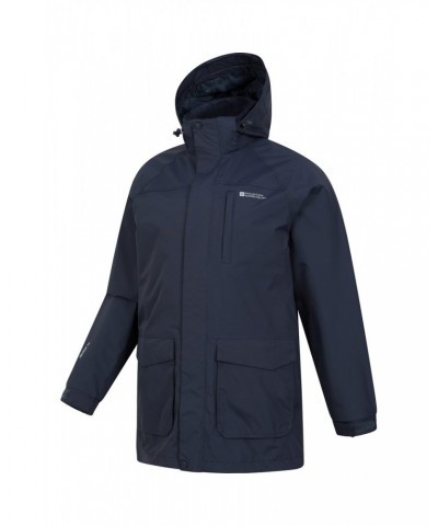 Glacier II Mens Long Waterproof Jacket Navy $43.20 Jackets