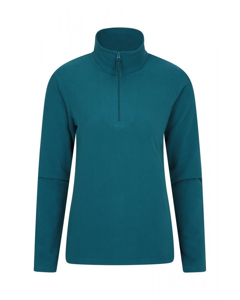 Camber Womens Half-Zip Fleece Dark Teal $13.24 Fleece