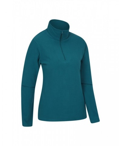 Camber Womens Half-Zip Fleece Dark Teal $13.24 Fleece