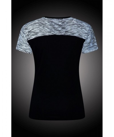 Pro Running Reflective Womens T-shirt Black $18.00 Active