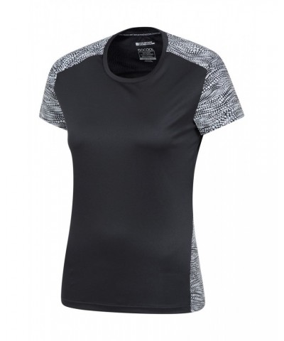 Pro Running Reflective Womens T-shirt Black $18.00 Active