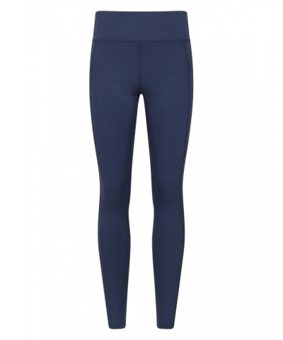 Blackout High Waisted Womens Tights Navy $14.19 Active