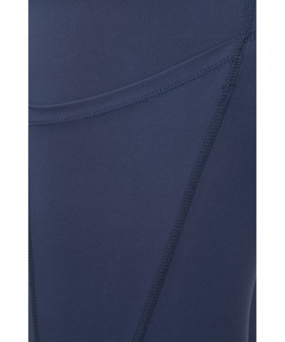 Blackout High Waisted Womens Tights Navy $14.19 Active