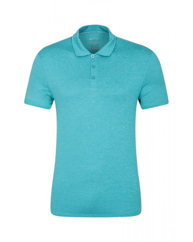 Mens Agra Stripe Polo Bright Blue $19.46 Tops