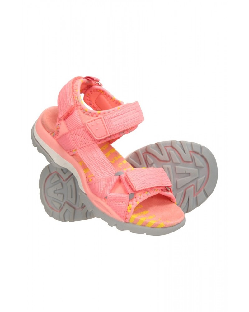 Neptune Kids Hiking Sandals Coral $16.23 Footwear