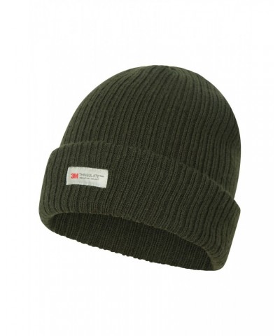 Thinsulate Knitted Mens Beanie Khaki $13.49 Accessories