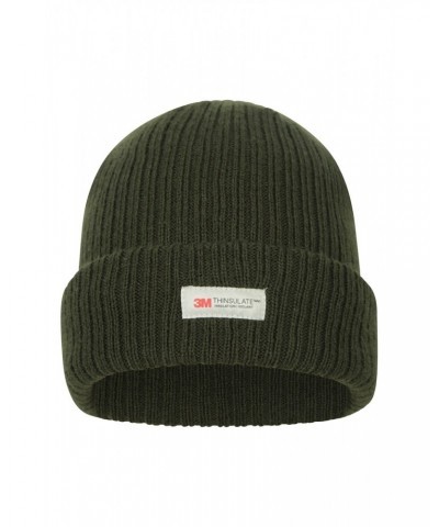 Thinsulate Knitted Mens Beanie Khaki $13.49 Accessories