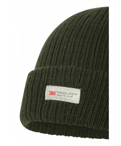 Thinsulate Knitted Mens Beanie Khaki $13.49 Accessories