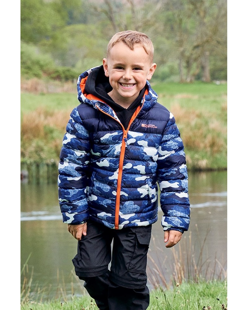 Seasons Printed Kids Insulated Jacket Orange $25.64 Jackets