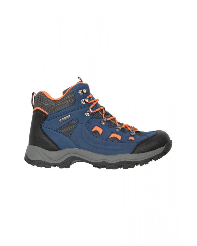 Adventurer Mens Waterproof Hiking Boots Bright Blue $30.00 Footwear