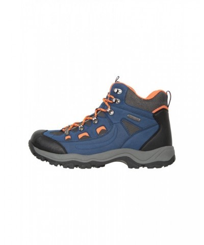 Adventurer Mens Waterproof Hiking Boots Bright Blue $30.00 Footwear