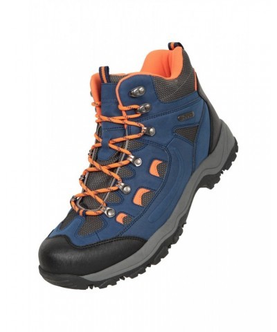 Adventurer Mens Waterproof Hiking Boots Bright Blue $30.00 Footwear