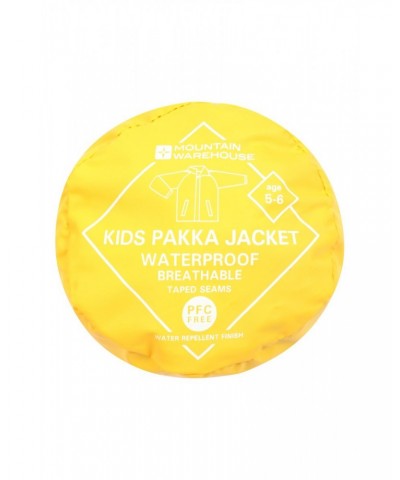 Pakka II Kids Waterproof Jacket Bright Yellow $13.50 Jackets