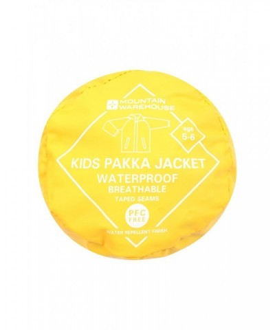 Pakka II Kids Waterproof Jacket Bright Yellow $13.50 Jackets