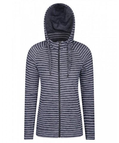 Woolamai Womens Full-Zip Hoodie Dark Blue $28.08 Tops