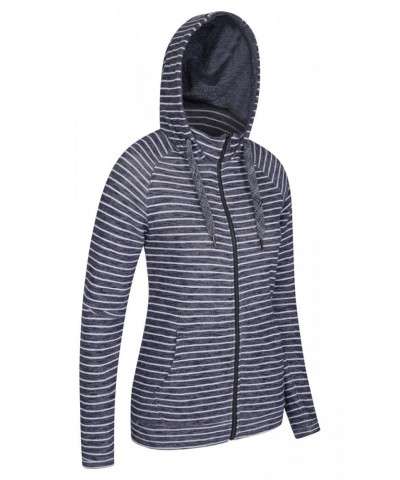 Woolamai Womens Full-Zip Hoodie Dark Blue $28.08 Tops