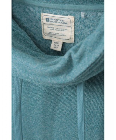 Hebridean Womens Cowl Neck Sweatshirt Teal $17.02 Fleece