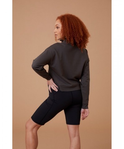 Cadence Womens Sweatshirt Dark Khaki $14.70 Tops