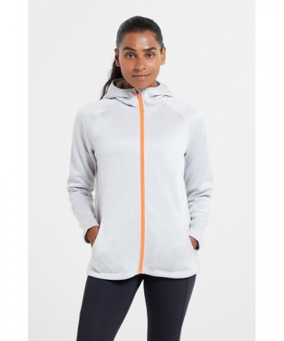 IsoCool Dynamic Chakra Womens Hoodie Light Grey $25.19 Active