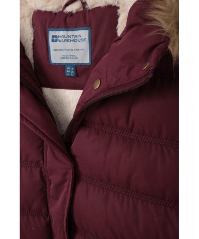 Fir Womens Insulated Vest Burgundy $23.99 Jackets