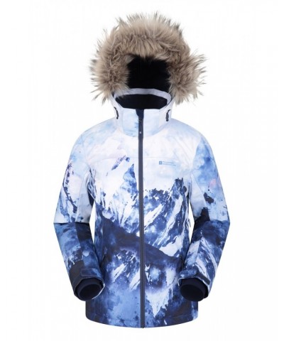 Nordic Extreme Printed Womens Ski Jacket Blue $44.20 Jackets