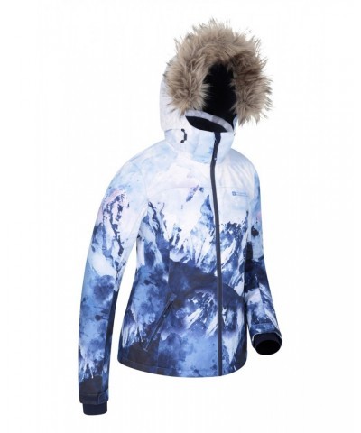 Nordic Extreme Printed Womens Ski Jacket Blue $44.20 Jackets