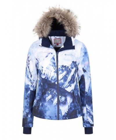 Nordic Extreme Printed Womens Ski Jacket Blue $44.20 Jackets