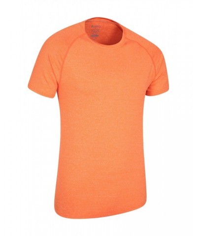 Agra IsoCool Mens Striped Tee Orange $15.18 Tops