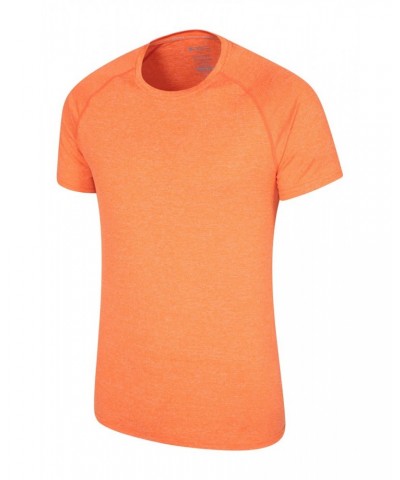 Agra IsoCool Mens Striped Tee Orange $15.18 Tops